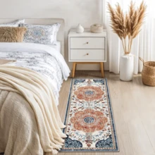 Pauwer 3 Piece Kitchen Mats For Floor Set Boho Non Slip Kitchen Rugs Washable Farmhouse Kitchen Floor Mats Thick Long Kitchen Throw Area Rug Carpet Runner For Hallway Laundry Bathroom - Red Flower - View 10