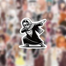 54pcs Ramadan Girl Stickers, Decorative Sticker Labels, Suitable For Creative Journals, Phones, Luggage, Laptops, Cups, Ideal For Valentine's Day, Eid, Ramadan, Middle East, Party Supplies, Ramadan Decor, Ramadan Gifts - Multicolor - View 10