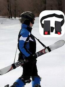 1pc Adjustable Ski Strap, Portable & Comfortable Outdoor Skiing Travel Accessory (Hook And Loop Fastener Direction Random) - Multicolor - View 4