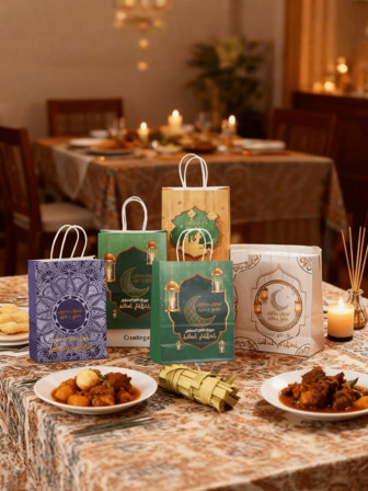 Pack Of 12, Eid Mubarak Gift Bags With Handles, Muslim Ramadan Gift Bags, Suitable For Eid Activities, Muslim Gatherings, Eid Party Decorations, Happy Ramadan, Eid Decorations