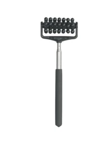 伸缩式背部按摩器，四节滚轮，背部推压按摩，全身不锈钢伸缩滚轮，男女通用，家用，缓解肌肉酸痛，便携式可伸缩滚轮，适用于背部、头部、手臂和全身肌肉，家庭和办公室使用，按摩棒，背部按摩健身配件 - 彩色 - 查看 16