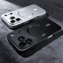 新款时尚金属漆磁吸镜头保护盖，兼容 17 Air 16 E 15 14 Plus 13 12 11 Pro Max（支持无线充电），兼容三星 Galaxy S26/S26Plus/S26Ultra/S25FE/S25Ultra/S25/S25Plus/S24/S24FE/S24Plus/S24Ultra/S23FE/S23Ultra/S23Plus/S23/S22/S22Ultra/S22Plus/S21/S21FE/S21Ultra/S21Plus/S20/S20FE/S20Ultra/S20Plus/A56/A36/A16/A26/A17/A25/A54/A34/A14/A24/A06 - 黑色 - 查看 1