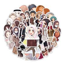 54pcs Ramadan Girl Stickers, Decorative Sticker Labels, Suitable For Creative Journals, Phones, Luggage, Laptops, Cups, Ideal For Valentine's Day, Eid, Ramadan, Middle East, Party Supplies, Ramadan Decor, Ramadan Gifts - Multicolor - View 8