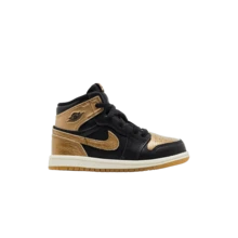 Nike Air Jordan 1 Retro High OG Toddler 'Black Gold' (Unisex) Black/Metallic Gold/Sail FD1413-071 Autumn New - 黑色 - 查看 1