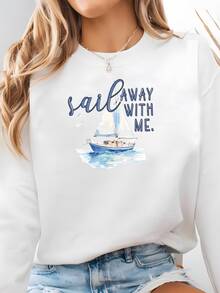 Women Sports Sweatshirts - White - View 1