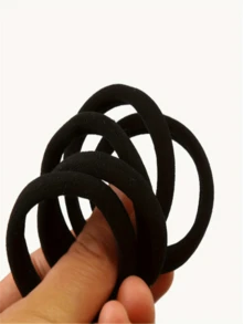 50pcs Seamless Hair Ties, Non-Damaging, Suitable For Thick, Curly Hair, High Elasticity Ponytail Holders, Non-Slip Soft Nylon Hair Bands, Suitable For Women, Girls Sports, Office, Painless Hair Accessories Head Accessories Rubber Bands Holiday Accessories - Multicolor - View 5