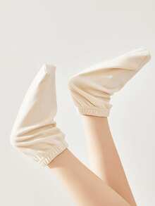 1 Pair Reusable Moisturizing & Soothing Spa-Grade Foot Mask Socks, Pair With Your Favorite Moisturizer For Skin Repair And At-Home Foot Care, Great Gift For Mother's Day, Valentine's Day, New Year - Multicolor - View 5