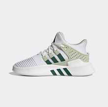 Giày thể thao Adidas EQT BASK ADV đế dày, nhẹ, thoải mái, cổ thấp, chống sốc và chống mài mòn, dành cho cả nam và nữ, thích hợp cho tập luyện, chạy bộ. Giày thể thao đế dày, nhẹ, phù hợp đi lại hàng ngày, kiểu dáng tối giản, phong cách retro. Sản phẩm bán chạy được đề xuất ID0546. - Đường khâu màu trắng và xanh lá cây - Xem 2