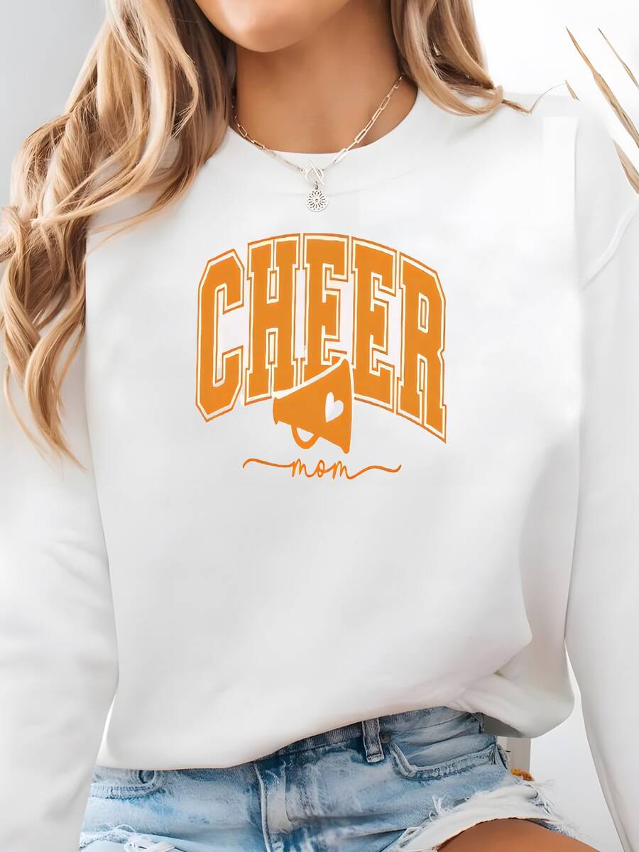 Sudadera Personalizada De Animación Mamá Todo Personalizado, Sudadera De Cuello Tripulado De Animación Mamá O Sudadera Con Capucha, Sudadera Personalizada De Animación Sudadera - Blanco - Ver 1
