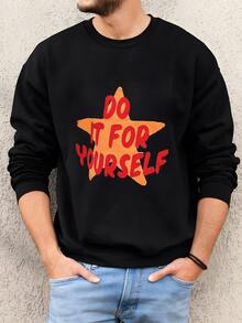 Mens Hazlo Por Ti Mismo Capucha Sudadera - Negro - Ver 1