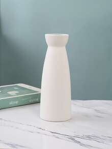 مزهرية بلاستيكية بيضاء، ديكور مدخل بطراز نوردي، مزهرية زهور اصطناعية لديكور المنزل، ديكور الغرفة، ديكور الحفلات، هدية عيد الحب، هدية عيد الميلاد، هدية تهنئة بالمنزل الجديد - أبيض - مشاهدة 11