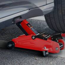 Low Profile Hydraulic Trolley Service/Floor Jack, 2 Ton (4000 Lbs) Capacity, Lifting Range 5.1"-13", - Red - 查看 3