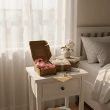 1 Set Valentine's Day Gift Box, Includes Ribbon Packaging, Suitable For Gifting To Women On Occasions Like New Year, Back To School, Valentine's Day, Birthday, Wedding, Party, Contains Preserved Flower, Handwritten Card, Handmade Soap, Teddy Bear Towel, Souvenir, Gift Box, Conveys Love And Affection. - Multicolor - View 11