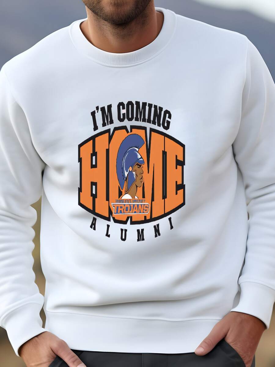 Mens Virginia Estado Camisa, Virginia Estado Sudadera, Virginia Estado Hbcu, Virginia Estado Alum Sudadera - Blanco - Ver 1