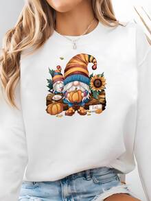 Women Sports Sweatshirts - White - View 2