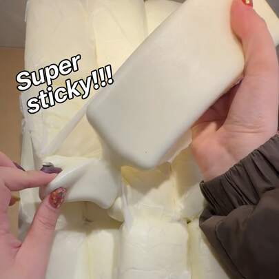 1个慢回弹糯米糕捏捏乐 - 柔软耐嚼减压玩具，圣诞节礼物/派对小礼品