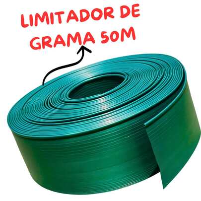 Limitador De Grama Separador Delimitador Jardim Com Borda Verde