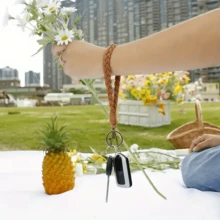 Llavero hecho a mano de estilo bohemio, llavero de coche, dije de bolso, pulsera - Multicolor - Ver 4