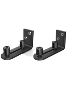 2件套可调节谷仓门滑动导轨，带防刮滚轮 - 重型铝合金滑动门五金件，墙装式滚轮，平底设计，圆弧形滑轮设计，静音轴承，适用于各种尺寸的门，木门/钢门均可，安装简便 - 彩色 - 查看 13