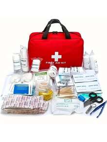 1pc Large First Aid Bag, Emergency Kit For Car, Outdoor, Travel, Rescue, First Aid Supplies Storage Bag - Multicolor - View 8