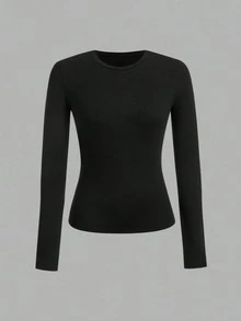 4 P ACK Women's Casual Tight-Fitting Long Sleeve Base Layer T-Sh irts, Fall - Multicolor 6 - Ver 2