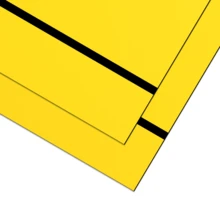 Printer Paper - Yellow Panel With Black Engraving - View 6