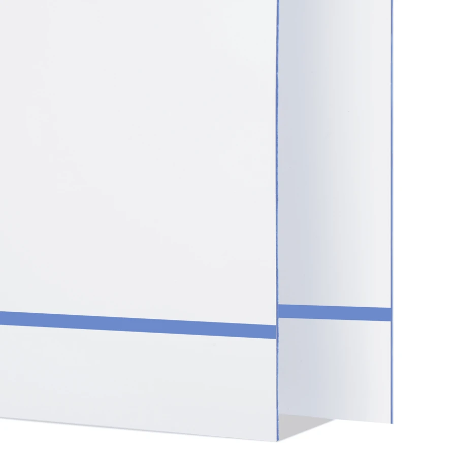 Printer Paper - White Panel With Blue Carving - View 1