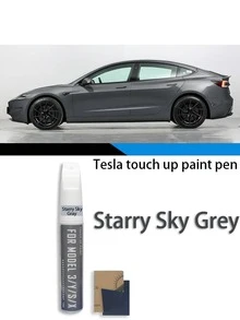 Tesla Car Paint Scratch Repair Pen, Includes Pearl White, Black, Red, Blue, Gray For Model Y, Model 3, Model X And Model S, Durable And Waterproof Anti-Rust Automotive Scratch Repair Kit With Sandpaper - Tesla Touch-up Pen - View 8