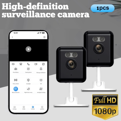 1080P Full HD Drahtlose WLAN Sicherheitskamera, Vollfarb-Nachtsicht, Zwei-Wege-Audio, Bewegungserkennung, integrierter AP-Hotspot, Überwachung von Senioren und Haustieren, USB-betrieben