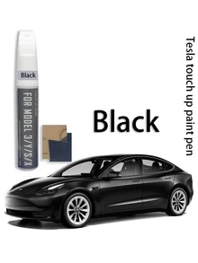 Tesla Car Paint Scratch Repair Pen, Includes Pearl White, Black, Red, Blue, Gray For Model Y, Model 3, Model X And Model S, Durable And Waterproof Anti-Rust Automotive Scratch Repair Kit With Sandpaper - Tesla Touch-up Pen - View 9