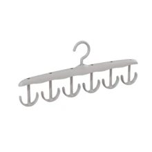 2pcs 12-Hook Rotating Clothes Hanger, Bra Hanging Rack, Space Saving, Wavy Drying Rack, Multi-Function Clothes Hanger