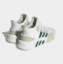 Giày thể thao chạy bộ Adidas EQT BASK ADV mới, thoải mái, nhẹ, cổ thấp, giảm sốc và chống mài mòn, giày sneaker đế dày nhẹ, phong cách retro tối giản, sản phẩm bán chạy ID0546. - Đường khâu màu trắng và xanh lá cây - Xem 6