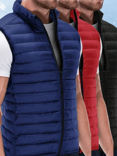 男士户外棉质马甲夹克，休闲韩版冬季秋季