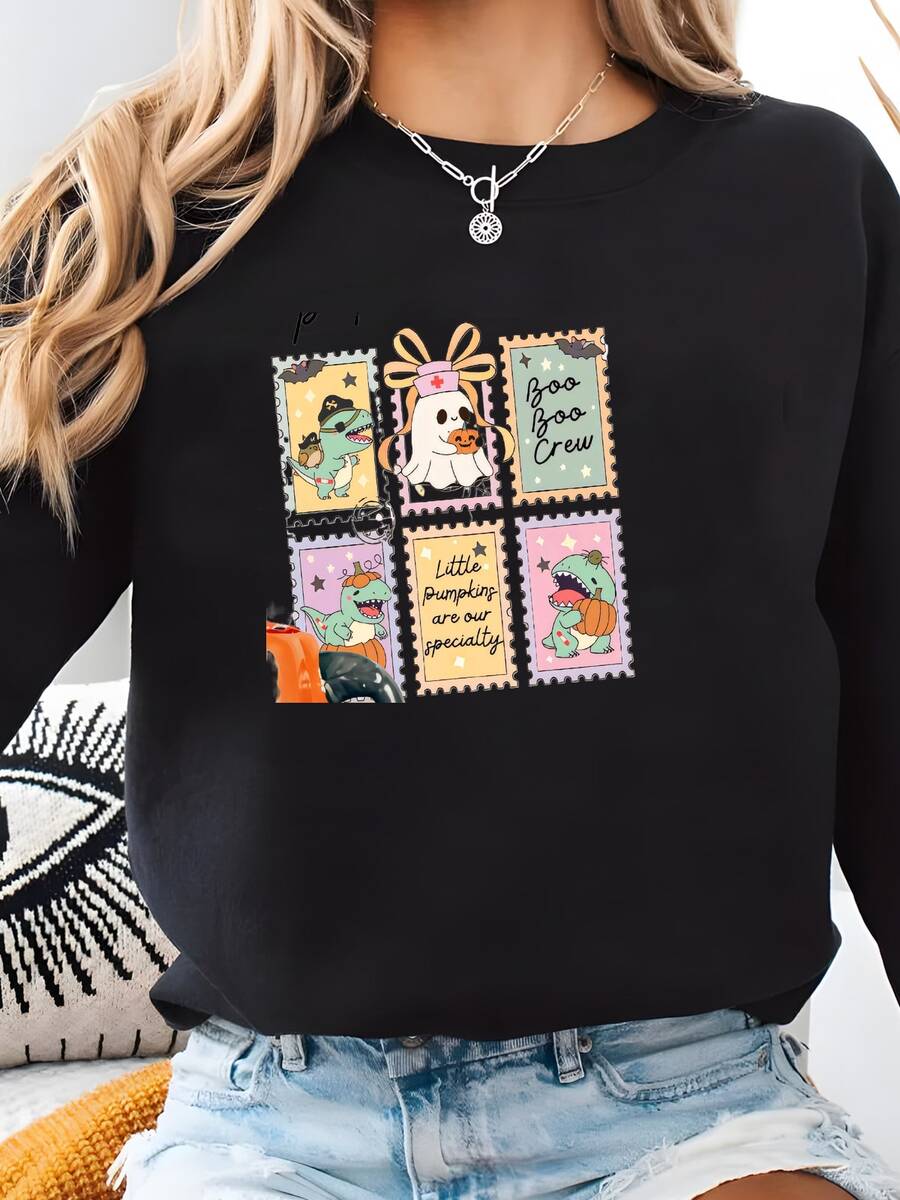 Women Sports Sweatshirts - 黑色 - 查看 1