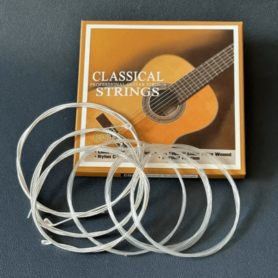 1/2 Set Classical Guitar Strings - Bright Tone Transparent Nylon Strings, Silver-Plated Copper Alloy Wound 6 Strings/Set, Guitar Tuning, Guitar Accessories, Musical Instrument Accessories, Band, Music Practice, Clear Highs And Rich Bass