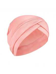 1件复古新款额头交叉套头帽，穆斯林内衬头巾，纯色回族小帽，适合时尚女性，耐用系带头巾 - 漁夫帽 - 查看 16