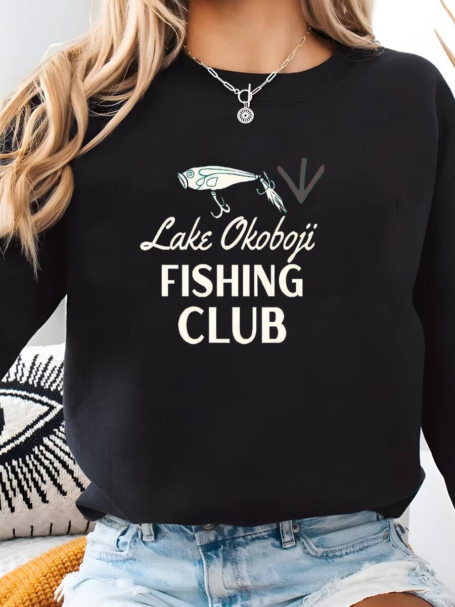 Women Plus Size Sports Sweatshirts - Black - View 1
