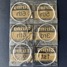 1/2 Set Classical Guitar Strings - Bright Tone Transparent Nylon Strings, Silver-Plated Copper Alloy Wound 6 Strings/Set, Guitar Tuning, Guitar Accessories, Musical Instrument Accessories, Band, Music Practice, Clear Highs And Rich Bass - Multicolor - View 9