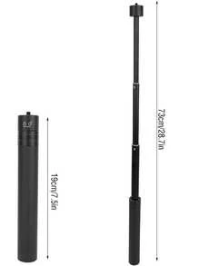 2pcs 73cm Extendable Stabilizer Rods - Aluminum Alloy Telescopic Pole With 1/4" Threaded Screw And Bottom Mount, Adjustable Length, Non-Slip Handle, Stable Lock Design, Suitable For Smartphone Gimbal Stabilizer, For Filming, Vlogging, Live Streaming, Outdoor Shooting, Travel Recording And Content Creation - Multicolor - View 7