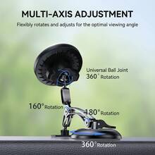 1pc New Stable Zinc Alloy Dual-Axis Magnetic Wireless Car Charger And Fast Charging Holder, Phone Navigation Mount - A - View 11