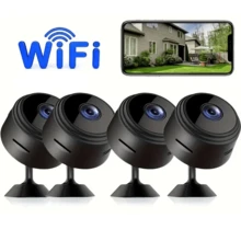 2.4GHz无线WiFi可充电电池供电室内安防摄像头，远程查看和监控，家庭安全，手机远程摄像头，虚拟助手，App控制，SD云存储（不含存储卡）