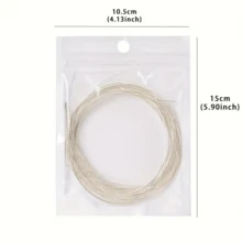 Bộ 6 dây đàn guitar cổ điển bằng nylon màu trắng, giúp tăng cường âm thanh của đàn guitar acoustic! Dây nylon, dành cho đàn guitar acoustic, đóng gói riêng lẻ, phụ kiện đàn guitar, phụ kiện bộ đàn guitar dân gian, bộ phụ kiện đàn guitar dân gian hoàn chỉnh, âm thanh sáng và sống động, cải thiện hiệu suất chơi, phù hợp cho người mới bắt đầu và nhạc sĩ, phụ kiện nhạc cụ, thích hợp để trang trí đàn guitar, quà tặng guitar, quà tặng âm nhạc, đồ dùng phòng nhạc, ban nhạc, sự kiện biểu diễn, quà tặng học sinh, quà tặng nam, quà tặng nữ. - Nhiều màu - Xem 10