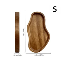 Khay gỗ hình hạt đậu chất lượng cao, khay gỗ, khay phòng tắm, khay bồn tắm, khay đựng nước hoa, khay trang trí, phụ kiện phòng tắm, đồ dùng nhà tắm, trang trí nhà cửa, thích hợp cho phòng tắm, nhà bếp, mặt bàn, nhà vệ sinh, nhà cửa, quà tặng ngày Valentine, quà tặng cho mẹ - màu nâu - Xem 13