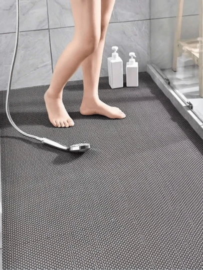 100*90cm Hollow Anti-Slip Mat, Outdoor Commercial Bathroom Anti-Slip Mat, Thickened Entrance Kitchen Floor Mat, Bathroom Shower Room Toilet Anti-Slip Mat, Waterproof Shower Mat