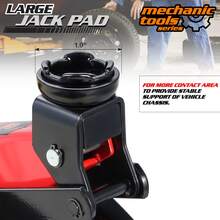 Low Profile Hydraulic Trolley Service/Floor Jack, 2 Ton (4000 Lbs) Capacity, Lifting Range 5.1"-13", - Red - 查看 8