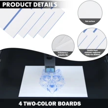 Printer Paper - White Panel With Blue Carving - View 11