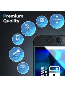 XINHONGYU 1pc Tempered Glass Screen Protector, Compatible With Switch/Switch OLED/New Switch 2 (2025), Switch Lite Game Consoles, Full Screen Protection, Anti-Scratch And Anti-Drop. - 1pc - View 4