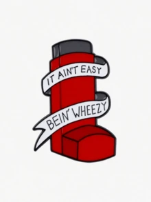 1枚可爱珐琅胸针，翻领别针，徽章，可别在背包上，女士胸针，服装礼物，珠宝时尚配饰 - 紅色 - 查看 1