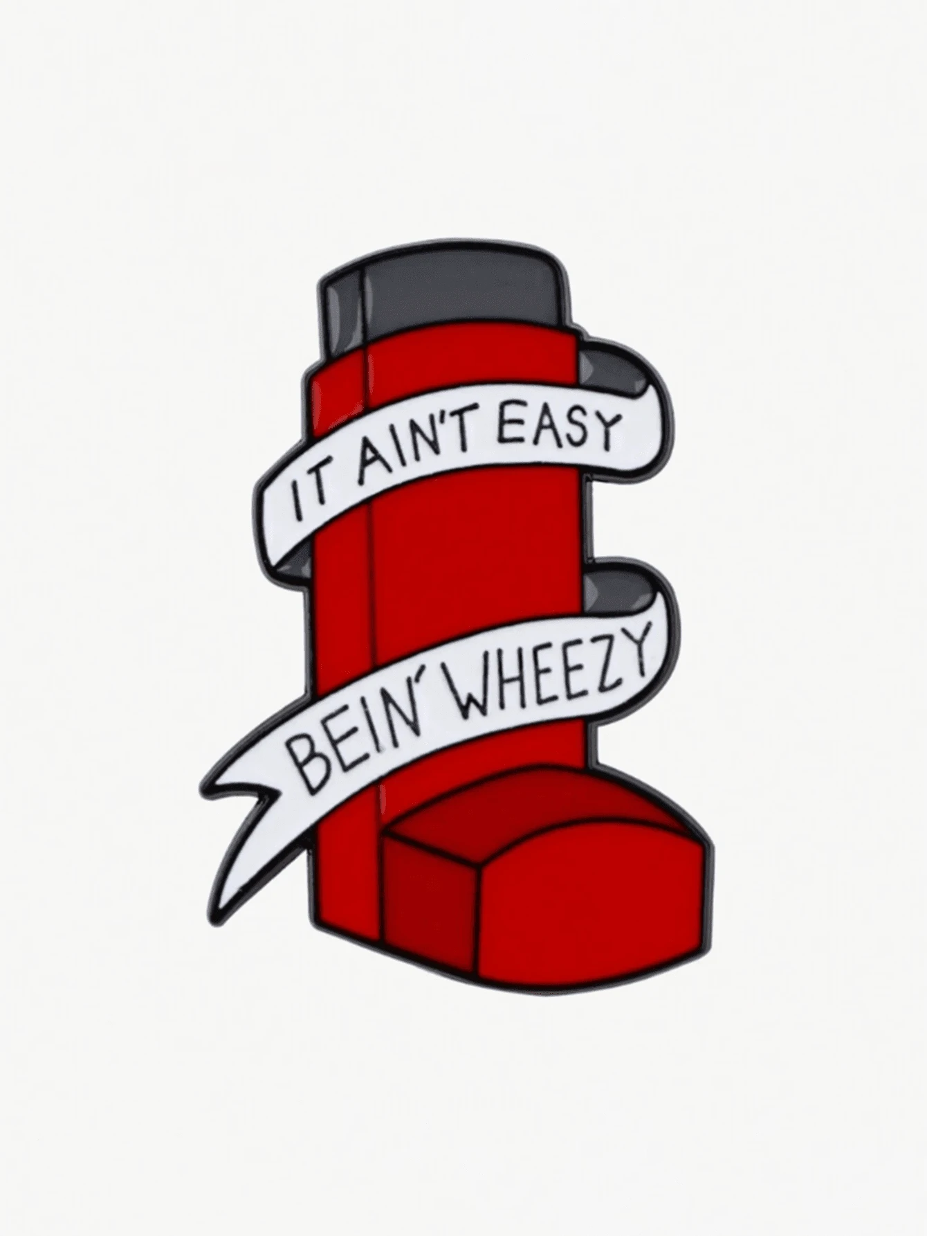 1枚可爱珐琅胸针，翻领别针，徽章，可别在背包上，女士胸针，服装礼物，珠宝时尚配饰 - 紅色 - 查看 1