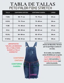 JUMPER PETO OVEROL FALDA CORTA MINI DE MEZCLILLA DENIM STRETCH CASUAL Y SEMI FORMAL PARA MUJER CON DETALLES DE DESGASTADO ENTALLADO AJUSTADO CON BOLSAS Y BOTONES - Azul lavado medio - Ver 7